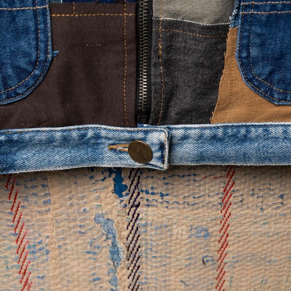 Upcycled patchwork carhartt chore jacket - Picture 4 of 7